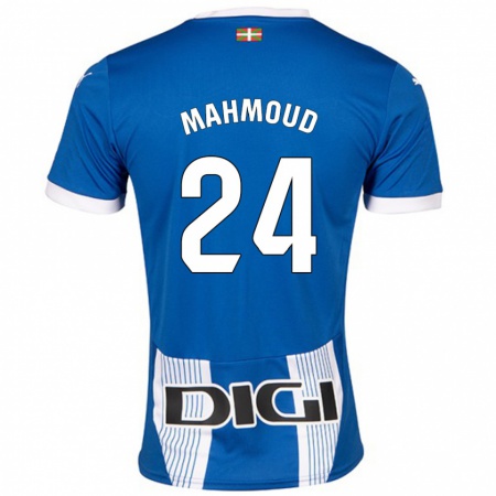 Kandiny Niño Camiseta Abdallahi Mahmoud #24 Azul 1ª Equipación 2024/25 La Camisa Chile