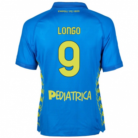 Kandiny Niño Camiseta Mattia Longo #9 Azul 1ª Equipación 2024/25 La Camisa Chile