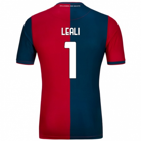 Kandiny Niño Camiseta Nicola Leali #1 Rojo Azul Oscuro 1ª Equipación 2024/25 La Camisa Chile