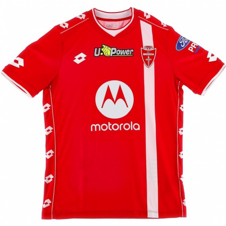 Kandiny Niño Camiseta Arthur Miani #71 Rojo Blanco 1ª Equipación 2024/25 La Camisa Chile