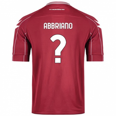 Kandiny Niño Camiseta William Abbriano #0 Borgoña 1ª Equipación 2024/25 La Camisa Chile