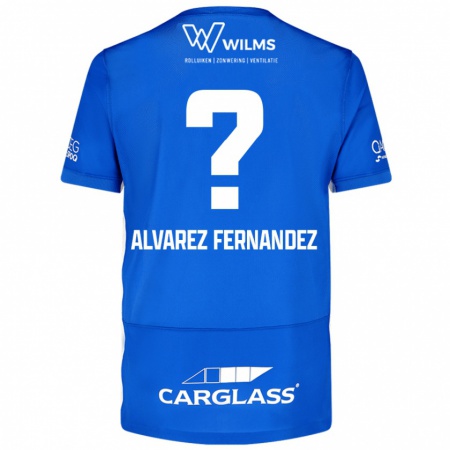 Kandiny Niño Camiseta Loïc Alvarez Fernandez #0 Azul 1ª Equipación 2024/25 La Camisa Chile