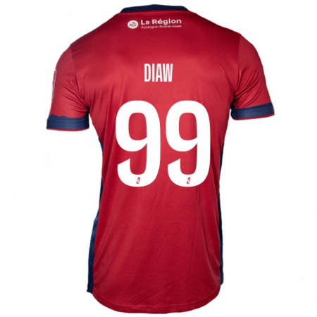 Kandiny Niño Camiseta Mory Diaw #99 Borgoña Claro 1ª Equipación 2024/25 La Camisa Chile