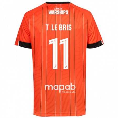 Kandiny Niño Camiseta Théo Le Bris #11 Naranja 1ª Equipación 2024/25 La Camisa Chile