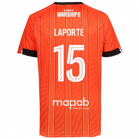 Kandiny Niño Camiseta Julien Laporte #15 Naranja 1ª Equipación 2024/25 La Camisa Chile