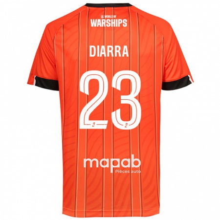 Kandiny Niño Camiseta Stéphane Diarra #23 Naranja 1ª Equipación 2024/25 La Camisa Chile