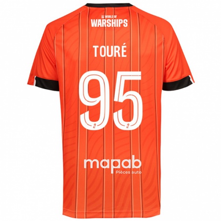 Kandiny Niño Camiseta Isaak Touré #95 Naranja 1ª Equipación 2024/25 La Camisa Chile