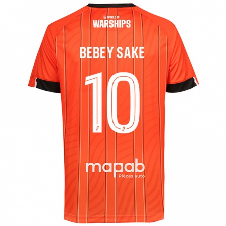 Kandiny Niño Camiseta Mattéo Bebey Sake #10 Naranja 1ª Equipación 2024/25 La Camisa Chile