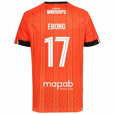 Kandiny Niño Camiseta Arthur Ebong #17 Naranja 1ª Equipación 2024/25 La Camisa Chile