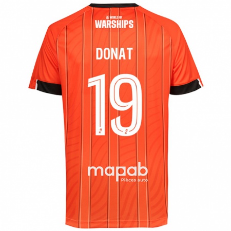 Kandiny Niño Camiseta Noa Donat #19 Naranja 1ª Equipación 2024/25 La Camisa Chile