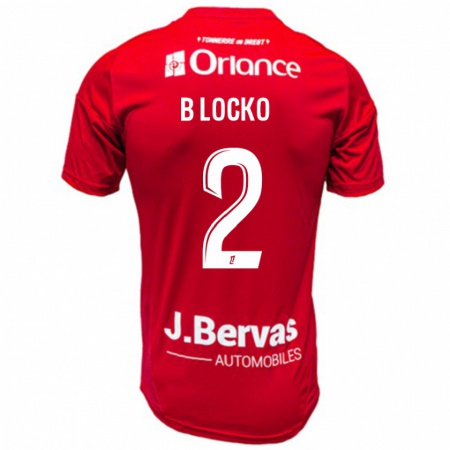 Kandiny Niño Camiseta Bradley Locko #2 Rojo Blanco 1ª Equipación 2024/25 La Camisa Chile