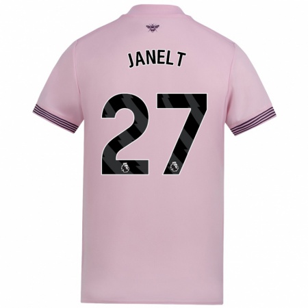 Kandiny Niño Camiseta Vitaly Janelt #27 Rosa 2ª Equipación 2024/25 La Camisa Chile