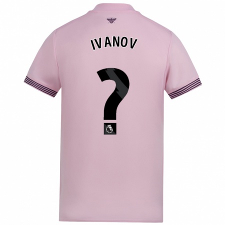 Kandiny Niño Camiseta Konstantin Ivanov #0 Rosa 2ª Equipación 2024/25 La Camisa Chile