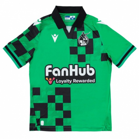 Kandiny Niño Camiseta Scott Sinclair #7 Verde Negro 2ª Equipación 2024/25 La Camisa Chile