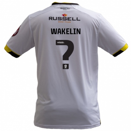 Kandiny Niño Camiseta Ronny Wakelin #0 Blanco 2ª Equipación 2024/25 La Camisa Chile