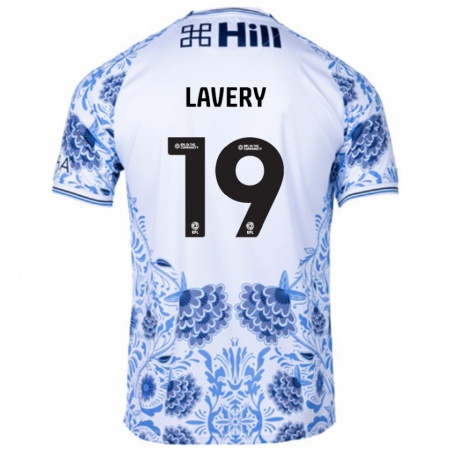 Kandiny Niño Camiseta Shayne Lavery #19 Blanco Azul 2ª Equipación 2024/25 La Camisa Chile