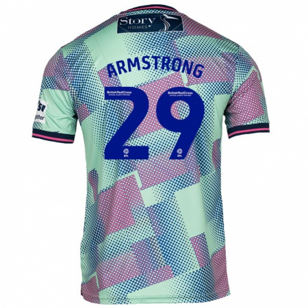 Kandiny Niño Camiseta Luke Armstrong #29 Verde 2ª Equipación 2024/25 La Camisa Chile