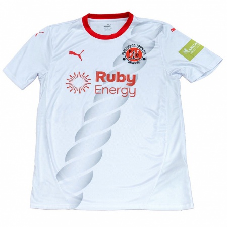 Kandiny Niño Camiseta Ronan Coughlan #19 Blanco 2ª Equipación 2024/25 La Camisa Chile