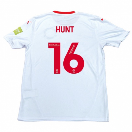 Kandiny Niño Camiseta Mackenzie Hunt #16 Blanco 2ª Equipación 2024/25 La Camisa Chile