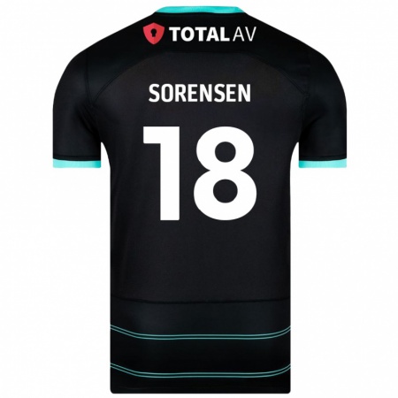 Kandiny Niño Camiseta Elias Sørensen #18 Negro 2ª Equipación 2024/25 La Camisa Chile