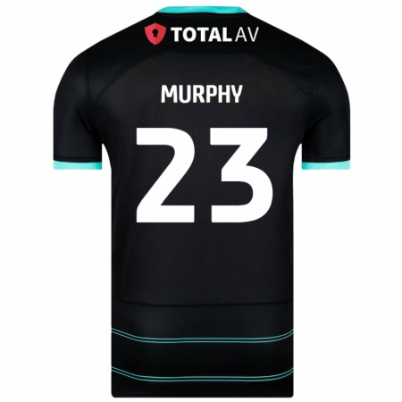 Kandiny Niño Camiseta Josh Murphy #23 Negro 2ª Equipación 2024/25 La Camisa Chile