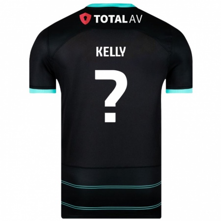 Kandiny Niño Camiseta Liam Kelly #0 Negro 2ª Equipación 2024/25 La Camisa Chile