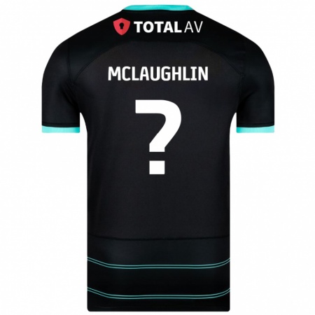 Kandiny Niño Camiseta Erin Mclaughlin #0 Negro 2ª Equipación 2024/25 La Camisa Chile