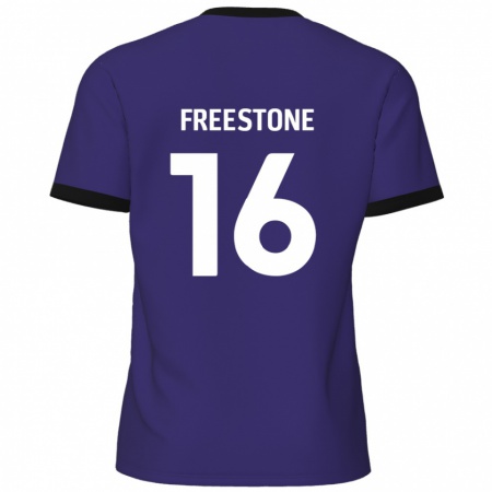 Kandiny Niño Camiseta Lewis Freestone #16 Púrpura 2ª Equipación 2024/25 La Camisa Chile