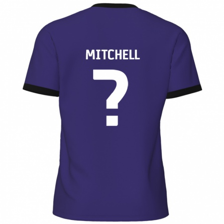 Kandiny Niño Camiseta Rylee Mitchell #0 Púrpura 2ª Equipación 2024/25 La Camisa Chile