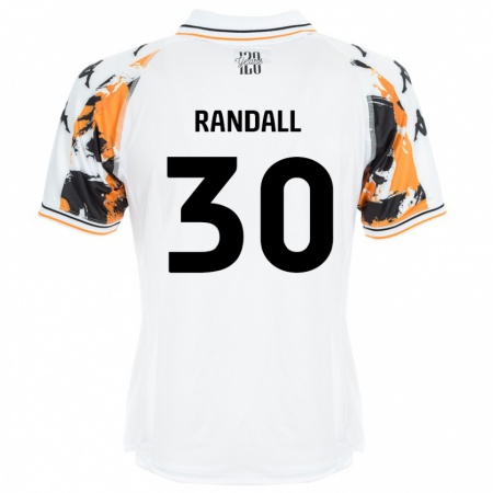 Kandiny Niño Camiseta Jennifer Randall #30 Blanco 2ª Equipación 2024/25 La Camisa Chile