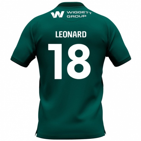 Kandiny Niño Camiseta Ryan Leonard #18 Verde 2ª Equipación 2024/25 La Camisa Chile