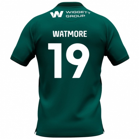 Kandiny Niño Camiseta Duncan Watmore #19 Verde 2ª Equipación 2024/25 La Camisa Chile