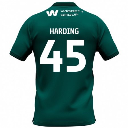 Kandiny Niño Camiseta Wes Harding #45 Verde 2ª Equipación 2024/25 La Camisa Chile