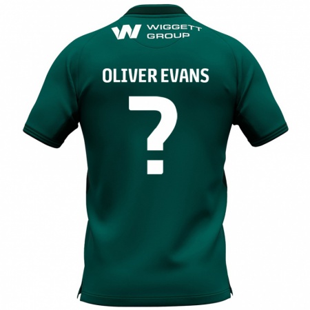 Kandiny Niño Camiseta Oliver Evans #0 Verde 2ª Equipación 2024/25 La Camisa Chile