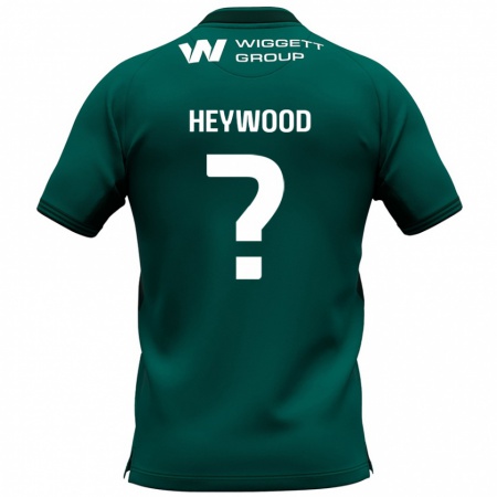 Kandiny Niño Camiseta Kavalli Heywood #0 Verde 2ª Equipación 2024/25 La Camisa Chile