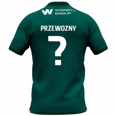 Kandiny Niño Camiseta Jakub Przewozny #0 Verde 2ª Equipación 2024/25 La Camisa Chile