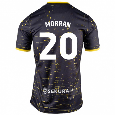 Kandiny Niño Camiseta Eloise Morran #20 Negro Amarillo 2ª Equipación 2024/25 La Camisa Chile