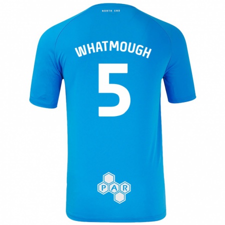 Kandiny Niño Camiseta Jack Whatmough #5 Azul Cielo 2ª Equipación 2024/25 La Camisa Chile