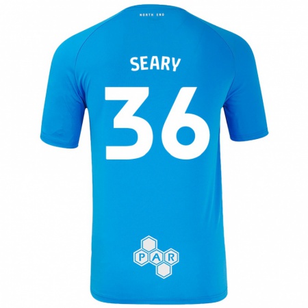 Kandiny Niño Camiseta Josh Seary #36 Azul Cielo 2ª Equipación 2024/25 La Camisa Chile