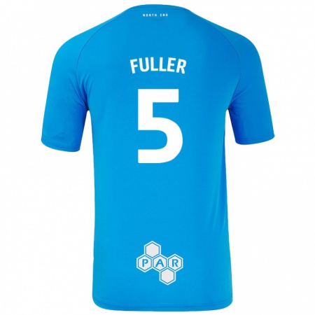 Kandiny Niño Camiseta Olivia Fuller #5 Azul Cielo 2ª Equipación 2024/25 La Camisa Chile