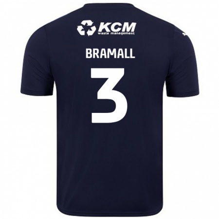 Kandiny Niño Camiseta Cohen Bramall #3 Azul Marino 2ª Equipación 2024/25 La Camisa Chile