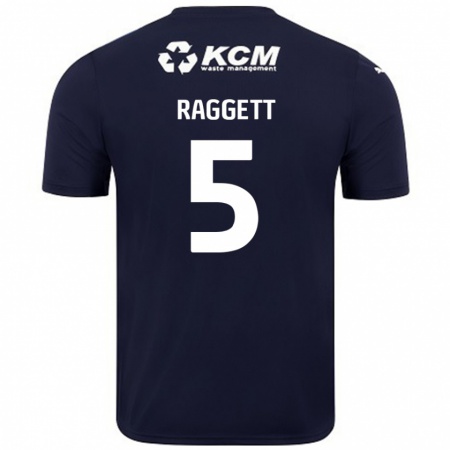 Kandiny Niño Camiseta Sean Raggett #5 Azul Marino 2ª Equipación 2024/25 La Camisa Chile