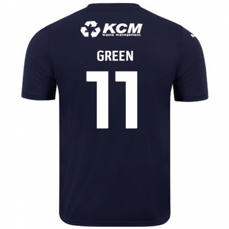 Kandiny Niño Camiseta Andre Green #11 Azul Marino 2ª Equipación 2024/25 La Camisa Chile