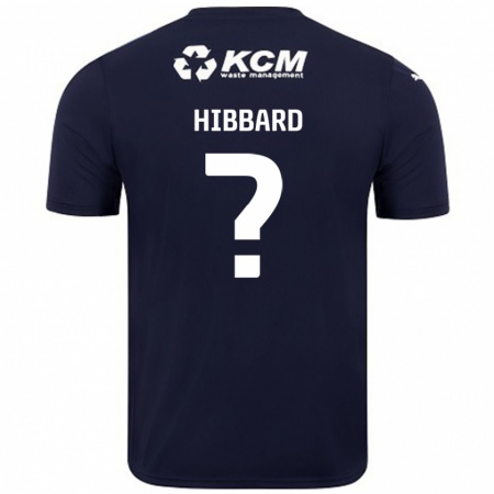 Kandiny Niño Camiseta Zac Hibbard #0 Azul Marino 2ª Equipación 2024/25 La Camisa Chile