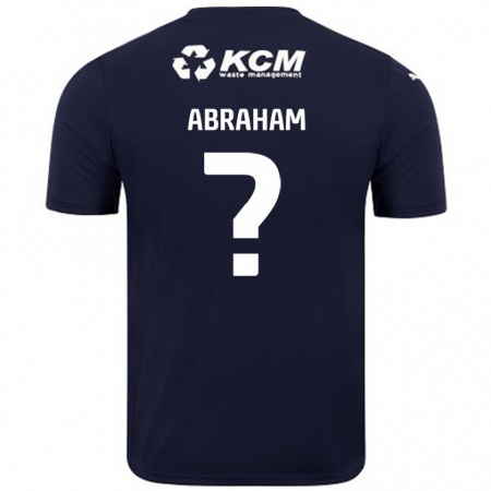 Kandiny Niño Camiseta Louie Abraham #0 Azul Marino 2ª Equipación 2024/25 La Camisa Chile