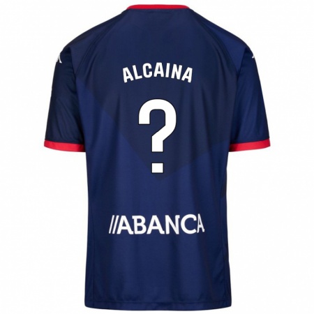 Kandiny Niño Camiseta Raúl Alcaina #0 Azul Marino 2ª Equipación 2024/25 La Camisa Chile