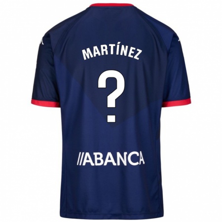 Kandiny Niño Camiseta Pablo Martínez #4 Azul Marino 2ª Equipación 2024/25 La Camisa Chile