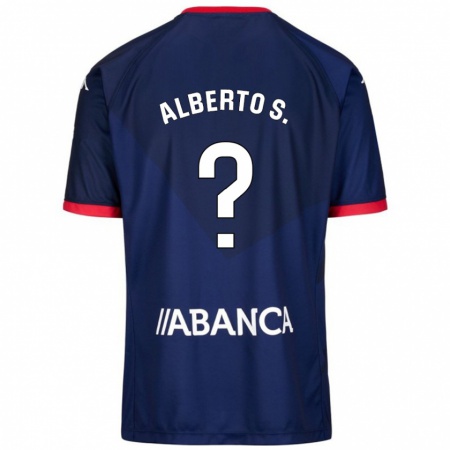 Kandiny Niño Camiseta Alberto Sánchez #0 Azul Marino 2ª Equipación 2024/25 La Camisa Chile