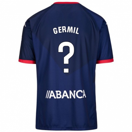 Kandiny Niño Camiseta Darío Germil #0 Azul Marino 2ª Equipación 2024/25 La Camisa Chile