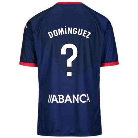 Kandiny Niño Camiseta David Domínguez #0 Azul Marino 2ª Equipación 2024/25 La Camisa Chile